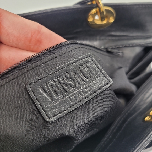 GIANNI VERSACE 1990 Couture Lambskin Leather Handbag - Picture 6 of 13